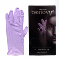Перчатки нитриловые лиловые M Benovy (50 пар)