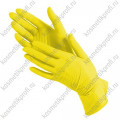 Перчатки нитриловые желтые S Benovy 50 пар