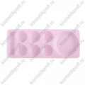 Мини палитра для краски 7 ячеек розовая