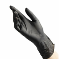 Перчатки виниловые черные M Benovy (50пар) 