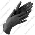 Перчатки нитриловые черные (100пар) XS Benovy