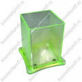 Стакан-подставка квадратный пластиковый зеленый