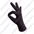 Перчатки нитриловые черные XS Klever