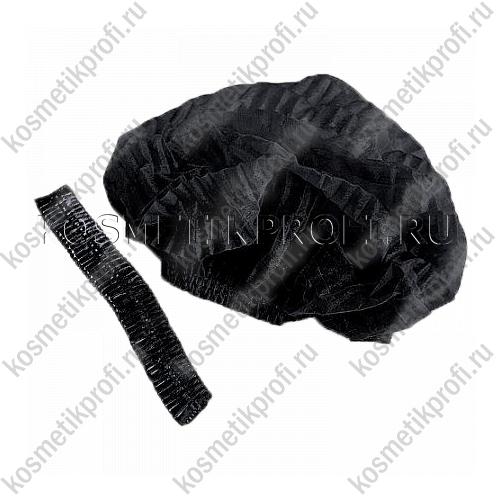 Одноразовые шапочки черные 100 шт эконом 