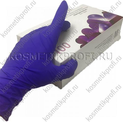 Перчатки нитриловые фиолетовые особопрочные М Klever