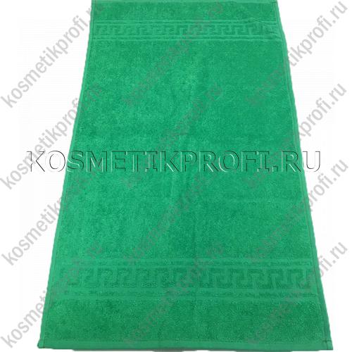 Зеленое 40*70 полотенце махровое