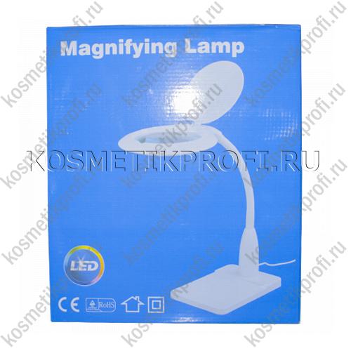 Лампа-лупа настольная увеличение 5D диаметр линзы 127мм LED