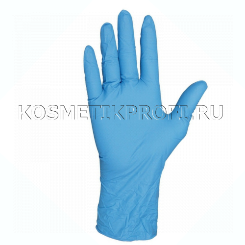 Перчатки нитриловые голубые XS Benovy  (50 пар)