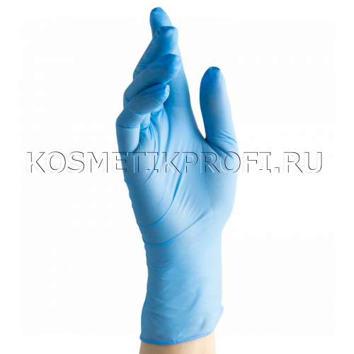 Перчатки нитриловые голубые S Benovy  (100 пар)