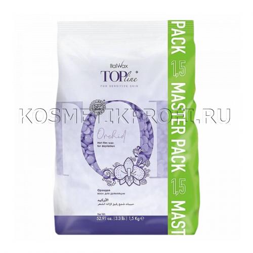 Воск горячий (пленочный) ITALWAX Top Line Orchid (Орхидея) гранулы 1500гр