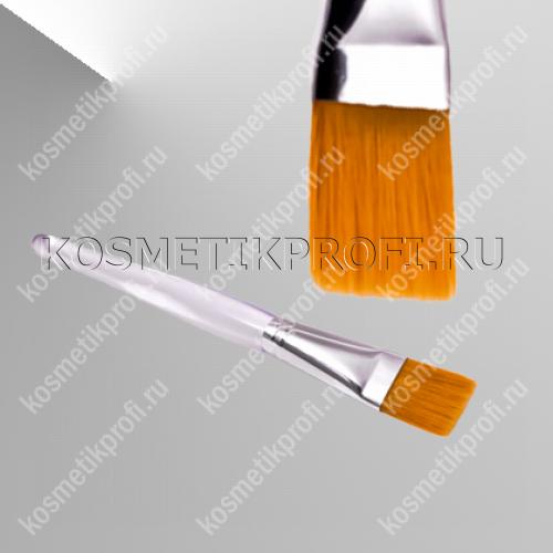 B6-2 Кисть для нанесения косметики синтетика коричневая