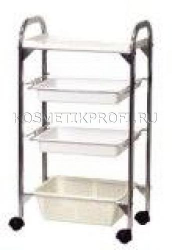 WB-3407 Тележка косметологическая разборная (белая) 2903407