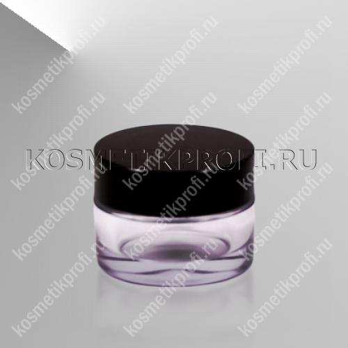 Баночка 5мл с ЧЕРНОЙ крышкой