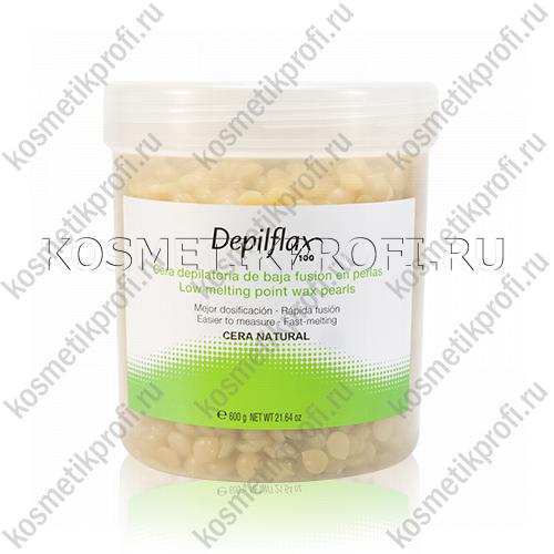 Воск горячий в гранулах натуральный Depilflax, 600 гр