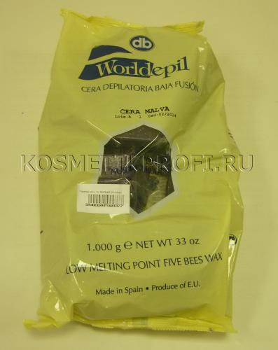 Горячий воск, 1кг МАЛЬВА Worldepil