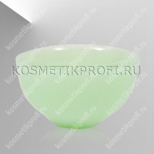 Емкость косметолог. из стекла светло-зеленая