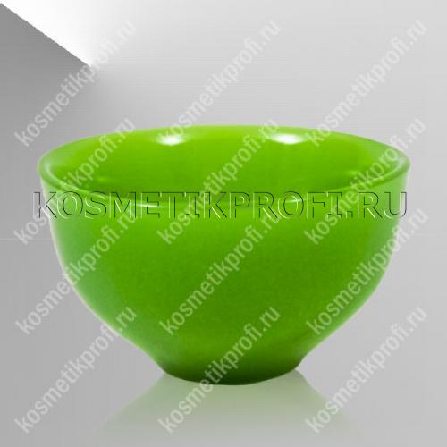 Емкость косметологич. из стекла зеленая большая