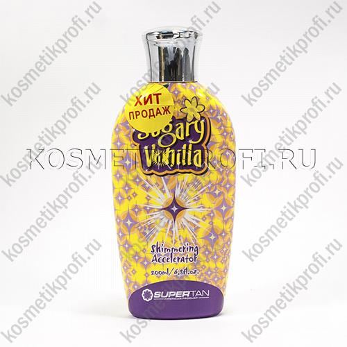Крем-ускоритель SUGARY VANILA с экстрактом конопли и тремя ускорителями загара 200 мл Supertan