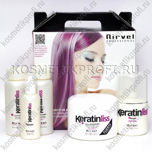 Набор для кератинового выпрямления нормальных волос Nirvel Pack KeratinLiss Normal Hair 