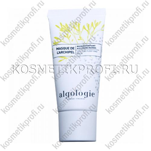 Очищающая крем-маска с морскими водорослями для жирной и смешанной кожи 20мл Algologie