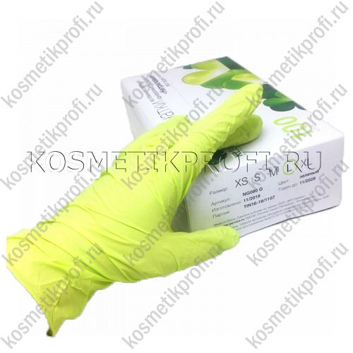 Перчатки нитриловые зеленые L Klever