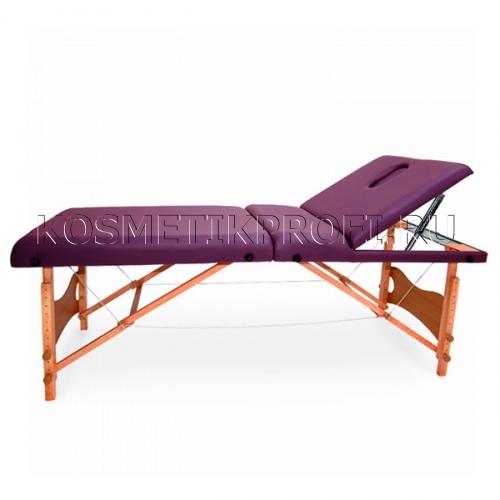 Складная кушетка с отверстием для лица (дерево) HZ-3319 ВИНО