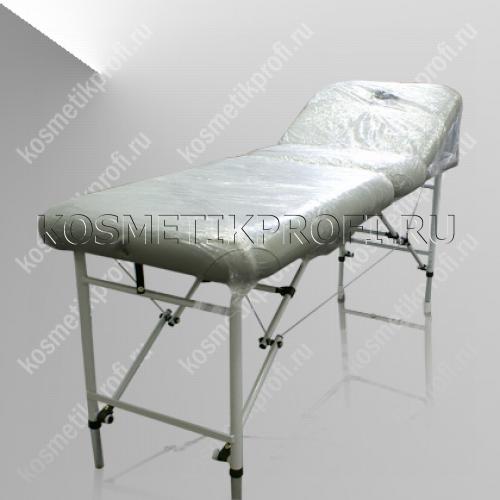 Складная кушетка с подголовником HZ-3380/СЕРЕБРО