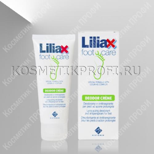 LILIAX Крем деодорант-антиперспирант для ног, 75мл