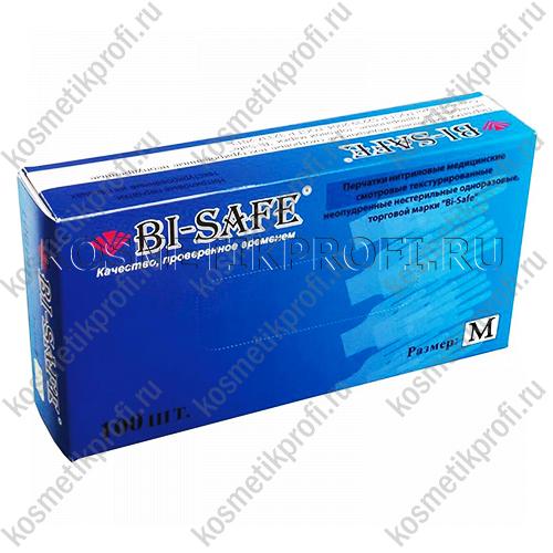 Перчатки нитриловые M (голубые) Бисанс