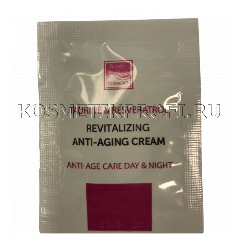 Пробник Крем возрождающий Anti Age plus 24 часа "Taurine & Resveratrol" 3 мл Beauty Style