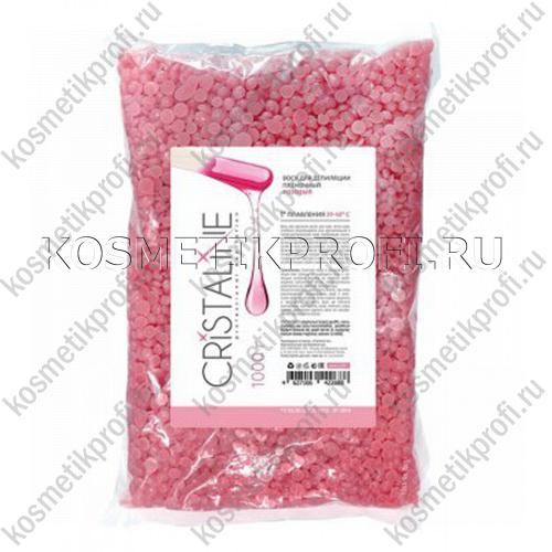 Розовый пленочный воск 1 кг Cristaline