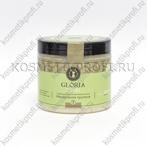 Скраб для тела на масляной основе "Миндальное пралине" GLORIA, 200 мл