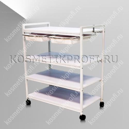 TR-24  Тележка косметологическая с 4 полками, 2 поддонами