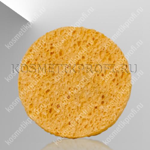 Губка для лица, круглая прессованная из натуральной целлюлозы