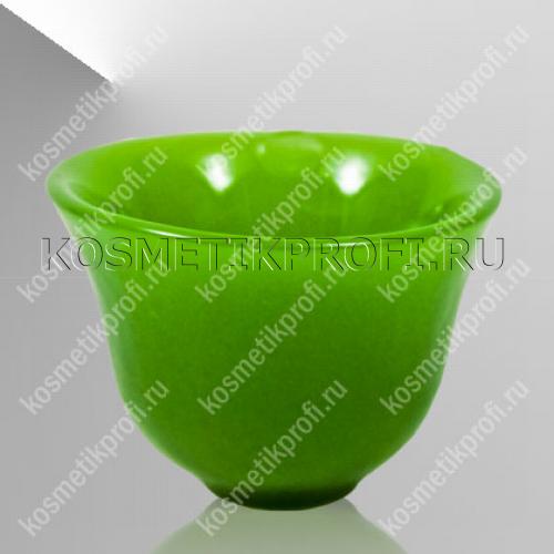 Емкость косметологич. из стекла зеленая малая