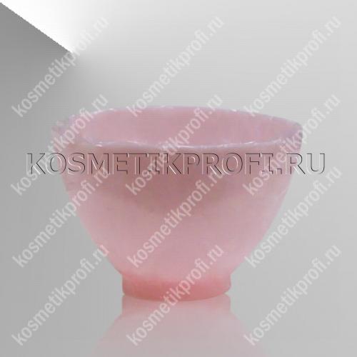 Емкость косметологическая мягкая для масок  верхний диаметр15см * высота 11 см   розовая