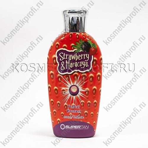 Интенсивный бронзатор STRAWBERRY & MARACUYA для тела с антиэйдж-эффектом 200 мл Supertan