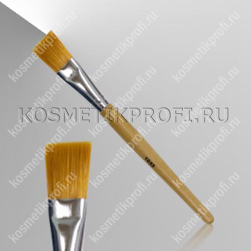 Кисть деревянная ручка, шелковая/рыжая/прямая