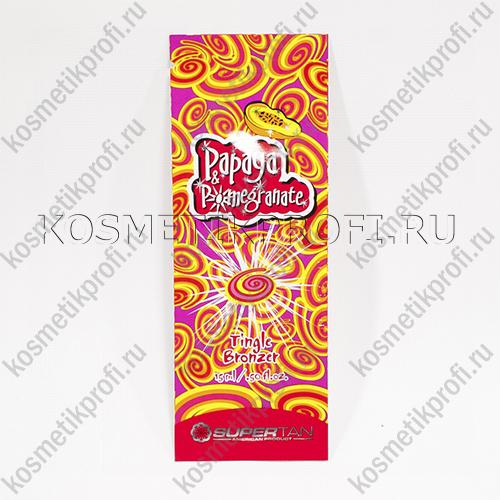 Крем-ускоритель PAPAYA & POMEGRANATE загара для загорелой кожи, с тингл-эф., против старения 15мл Supertan