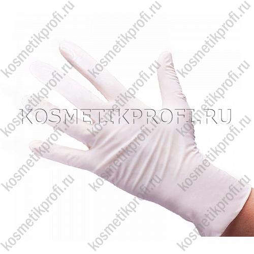 Перчатки нитриловые белые L White line №50