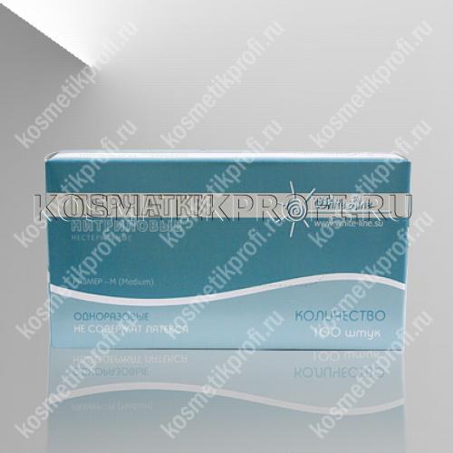 Перчатки нитриловые белые M White line №50