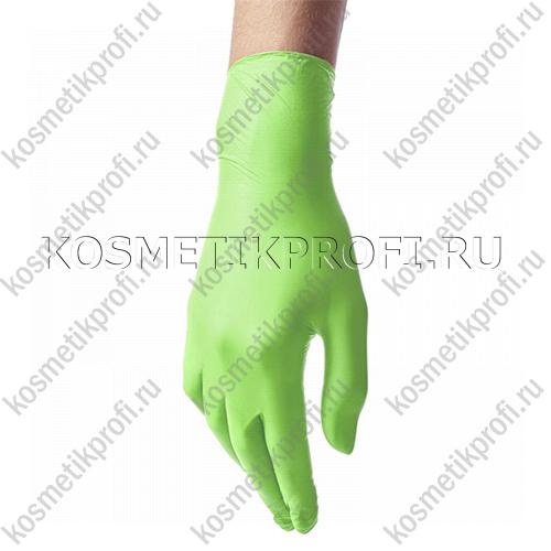 Перчатки нитриловые зеленое яблоко S Benovy  (50 пар)