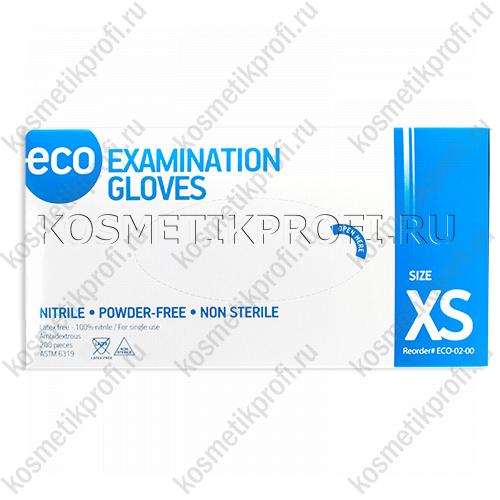 Перчатки нитриловые нестирильные н/о  ECO XS 100пар  
