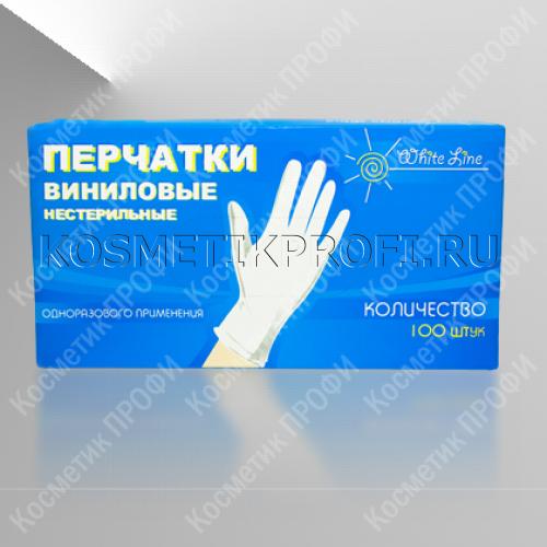 Перчатки ПВХ - виниловые неопудренные "М" 50пар