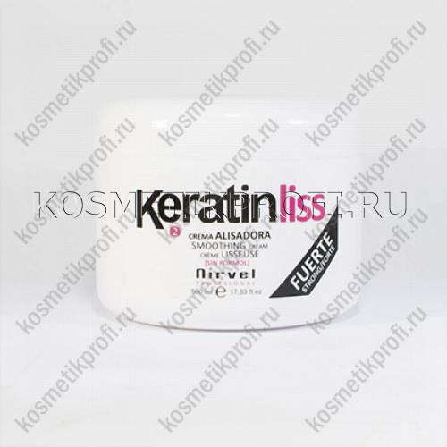 Крем для кератинового выпрямления волос Strong 500мл KeratinLiss Treatment Crem Nirvel 