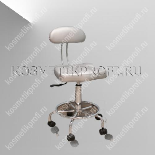 Стул со спинкой КОСМЕТОЛОГИЧЕСКИЙ HZ-9008 СЕРЕБРИСТЫЙ