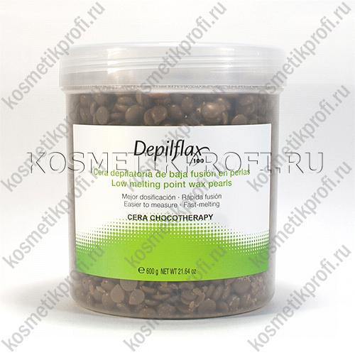 Воск горячий в ГРАНУЛАХ ШОКОЛАДНЫЙ Depilflax, 600 гр