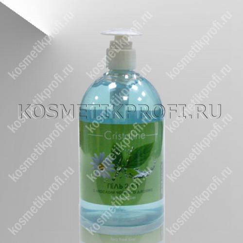 Гель 2 в 1 с маслом чайного дерева 500мл, Cristaline