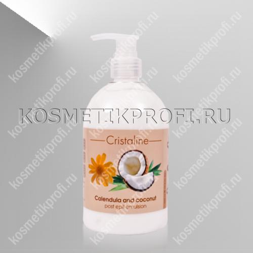 CRISTALINE Эмульсия для тела кокосовая последепиляционная 500мл 