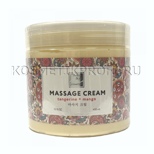 Массажный крем "Мандарин и манго" для тела, рук и ног 450мл Beauty Style
